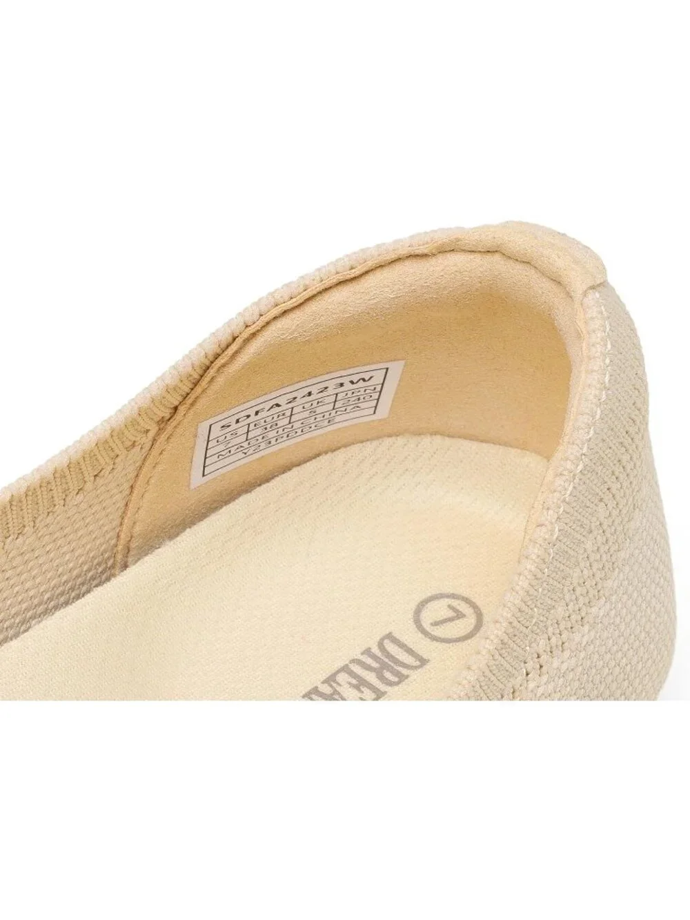 Dream Pairs Women's Nude Round Toe Slip On Dress Knit Ballet Comfort Flats